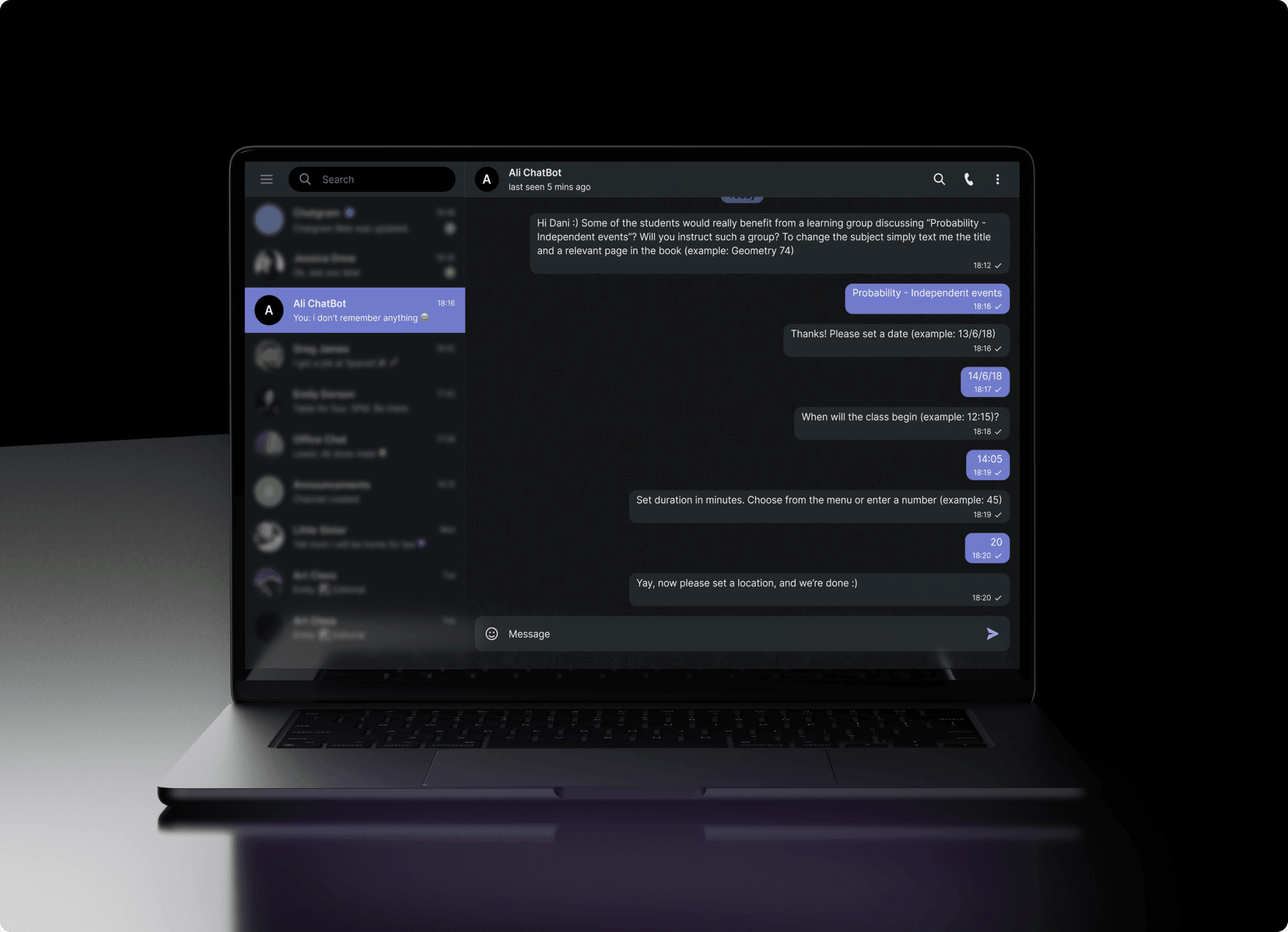 Ali Chatbot showcase image 1